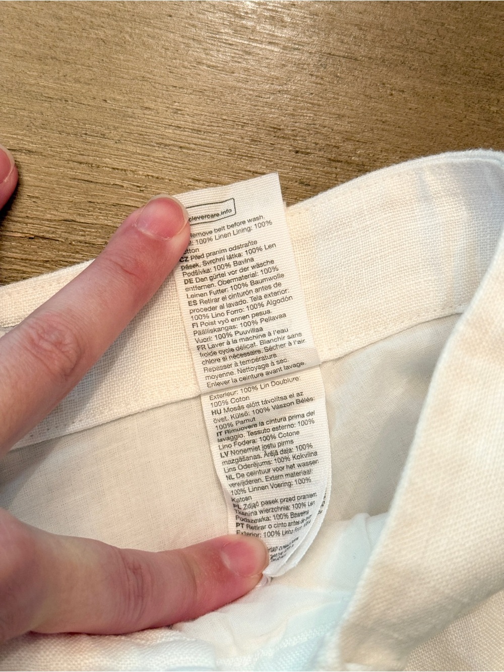 & Other Stories Linen Tailored Shorts White Size 6 - Picture 5 of 8